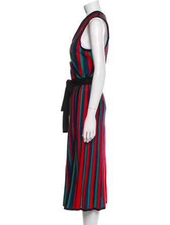 Diane von Furstenberg Striped Glitter Accents Robe