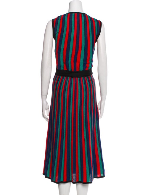 Diane von Furstenberg Striped Glitter Accents Robe