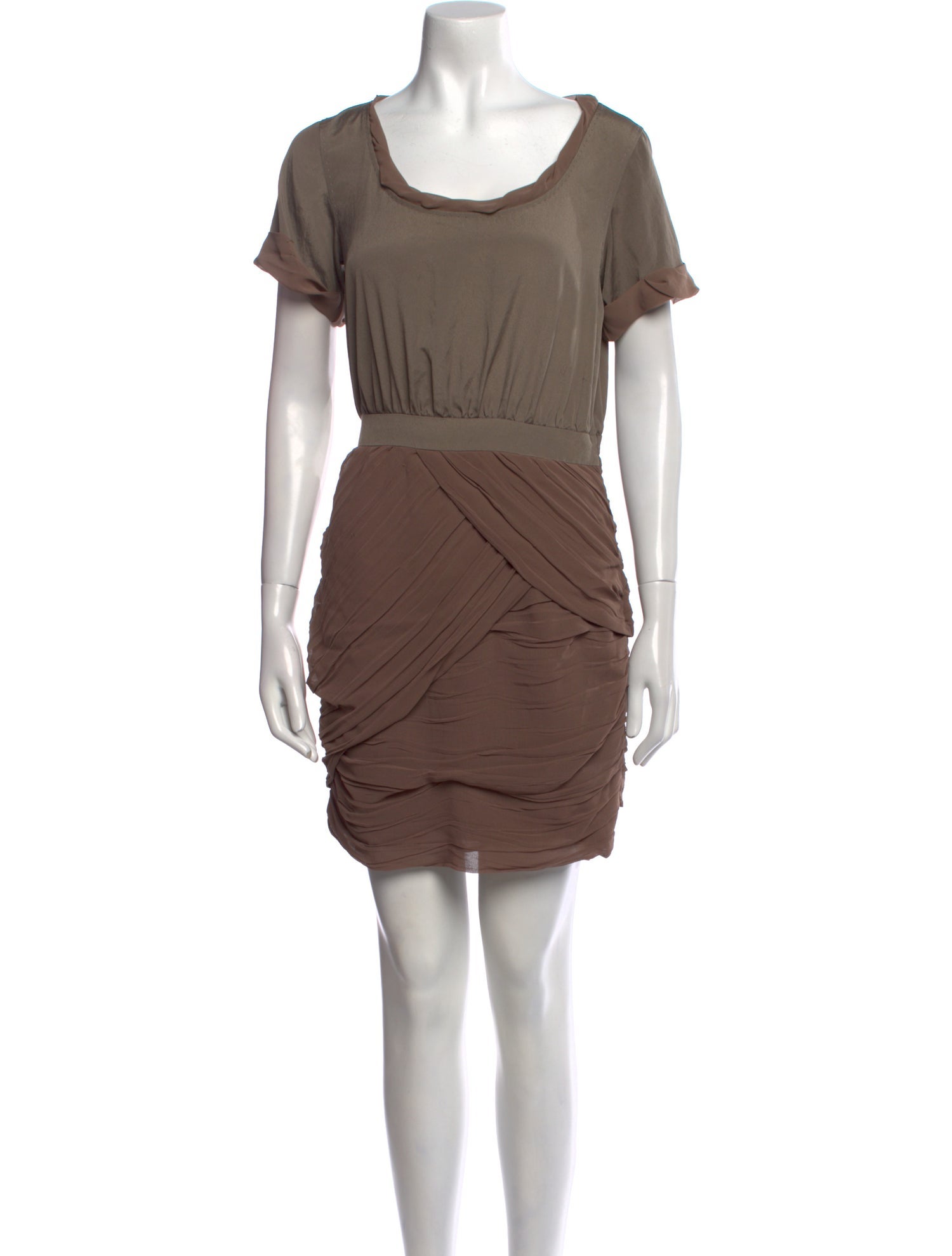 Diane von Furstenberg Scoop Neck Mini Dress