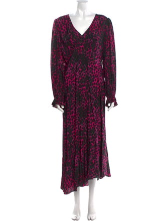 Diane von Furstenberg Animal Print Long Dress