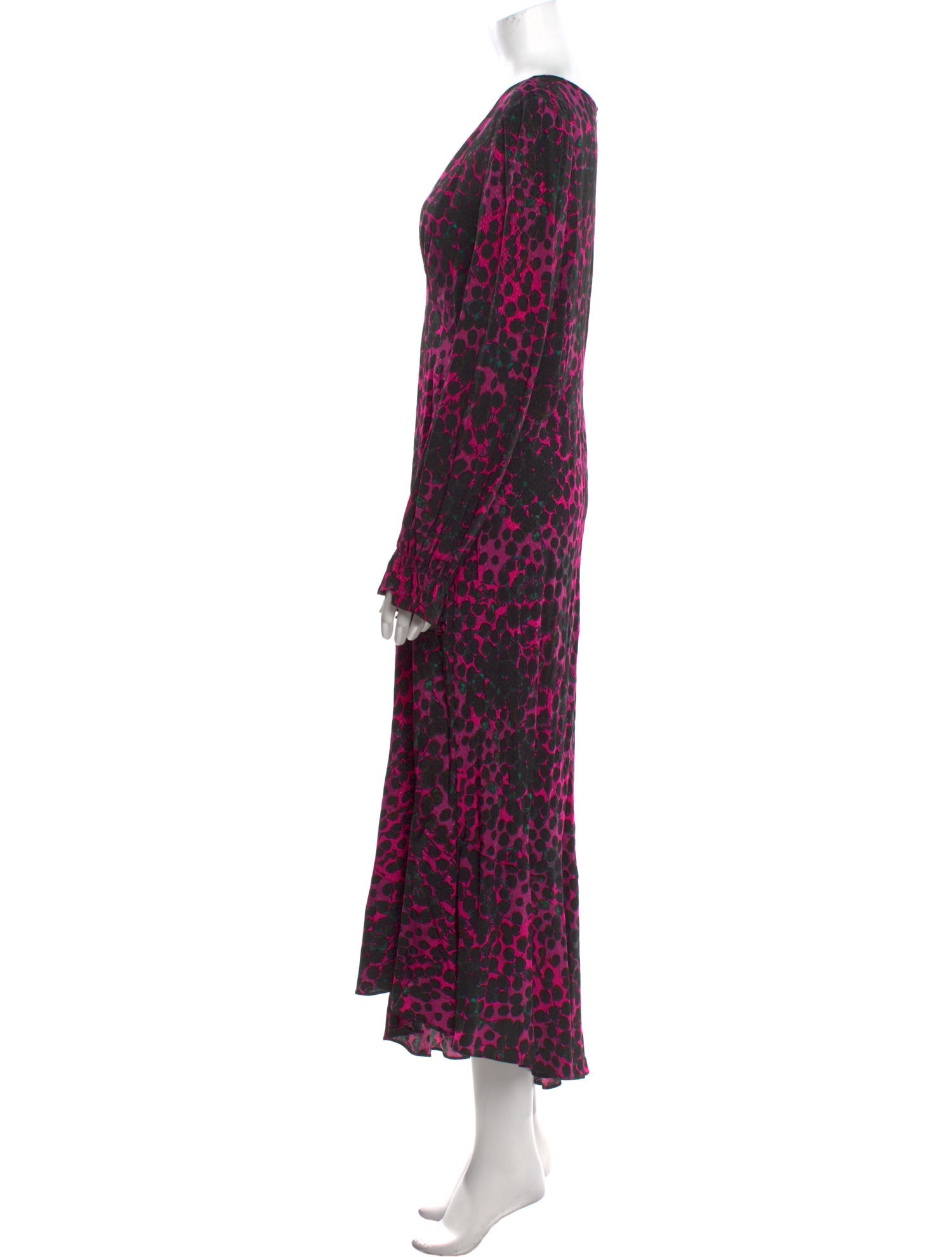 Diane von Furstenberg Animal Print Long Dress