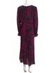Diane von Furstenberg Animal Print Long Dress