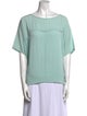 Diane von Furstenberg Silk Bateau Neckline Blouse