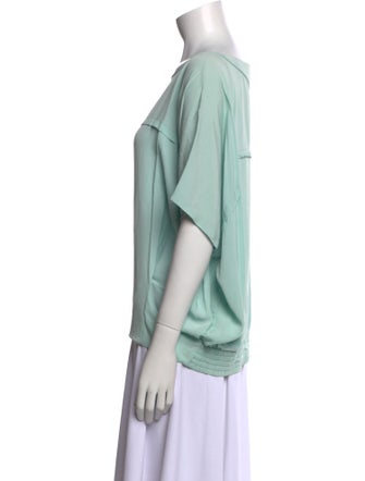 Diane von Furstenberg Silk Bateau Neckline Blouse