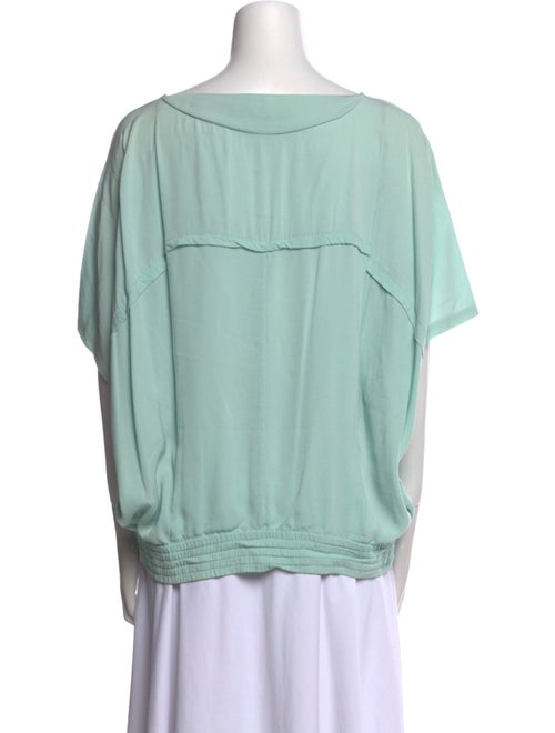 Diane von Furstenberg Silk Bateau Neckline Blouse