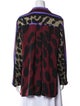 Diane von Furstenberg Printed Long Sleeve Button-Up Top