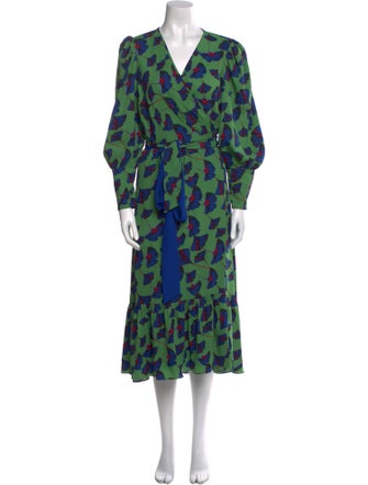 Diane von Furstenberg Printed Long Dress