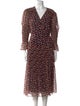 Diane von Furstenberg Animal Print Midi Length Dress