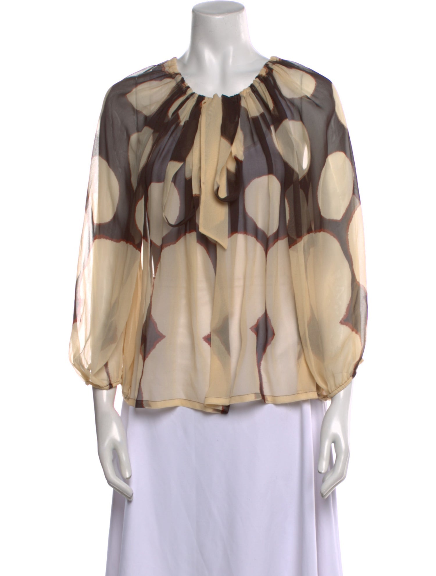 Diane von Furstenberg Silk Printed Blouse