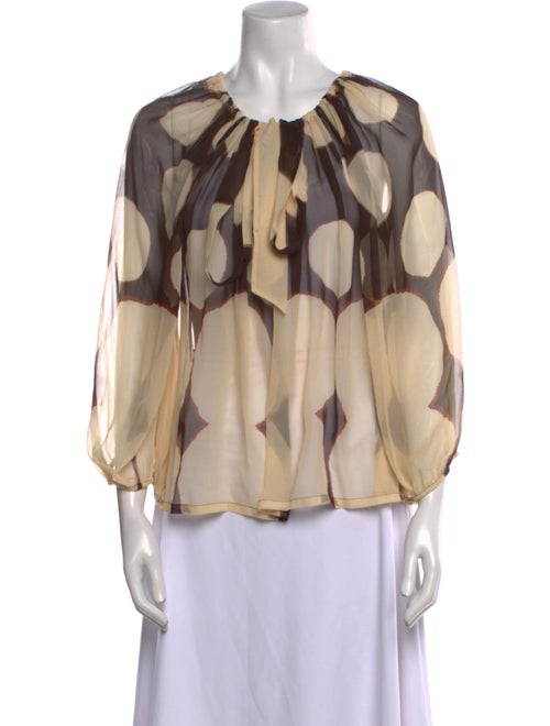 Diane von Furstenberg Silk Printed Blouse