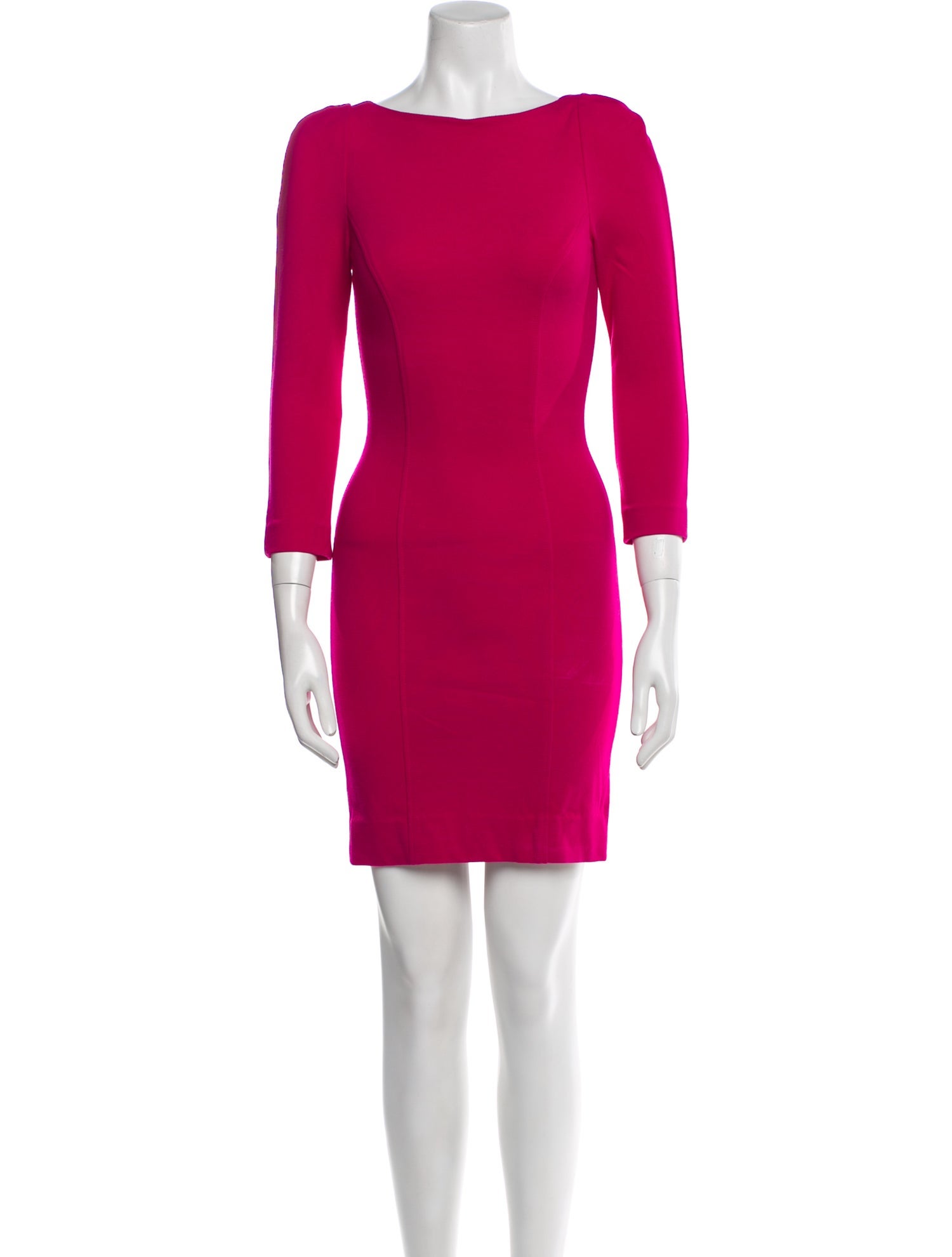Diane von Furstenberg Bateau Neckline Mini Dress