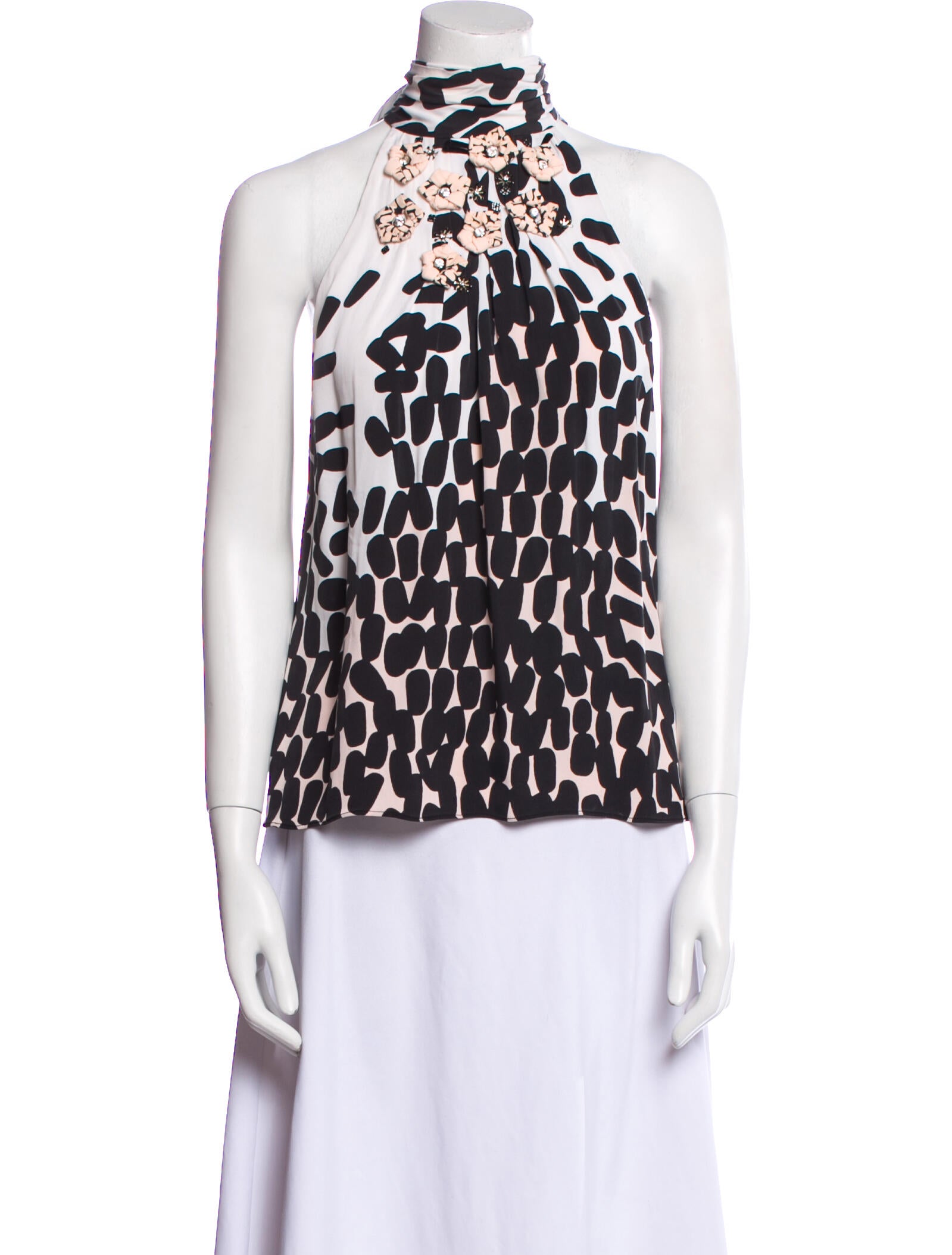Diane von Furstenberg Silk Animal Print Blouse