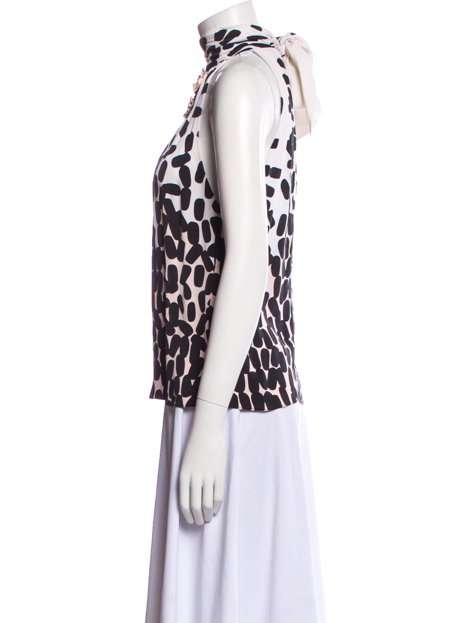 Diane von Furstenberg Silk Animal Print Blouse