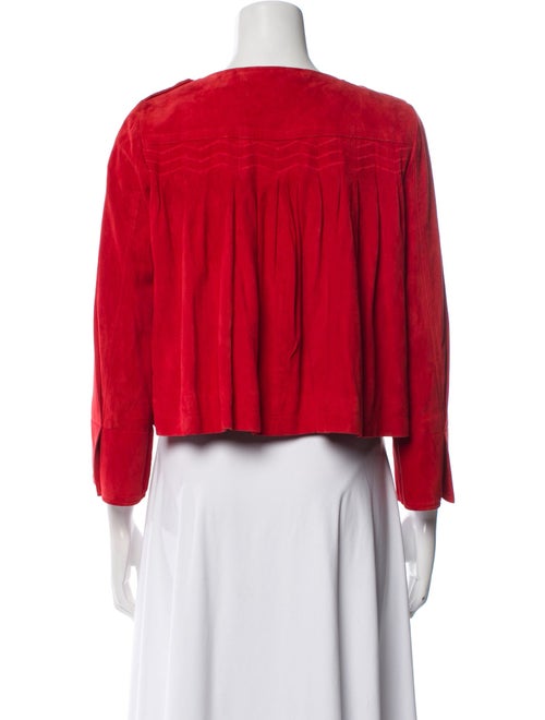 Diane von Furstenberg Leather Evening Jacket