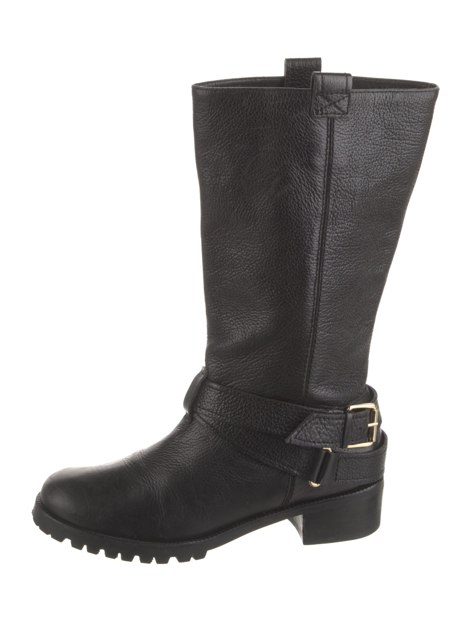 Diane von Furstenberg Leather Moto Boots
