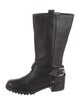 Diane von Furstenberg Leather Moto Boots