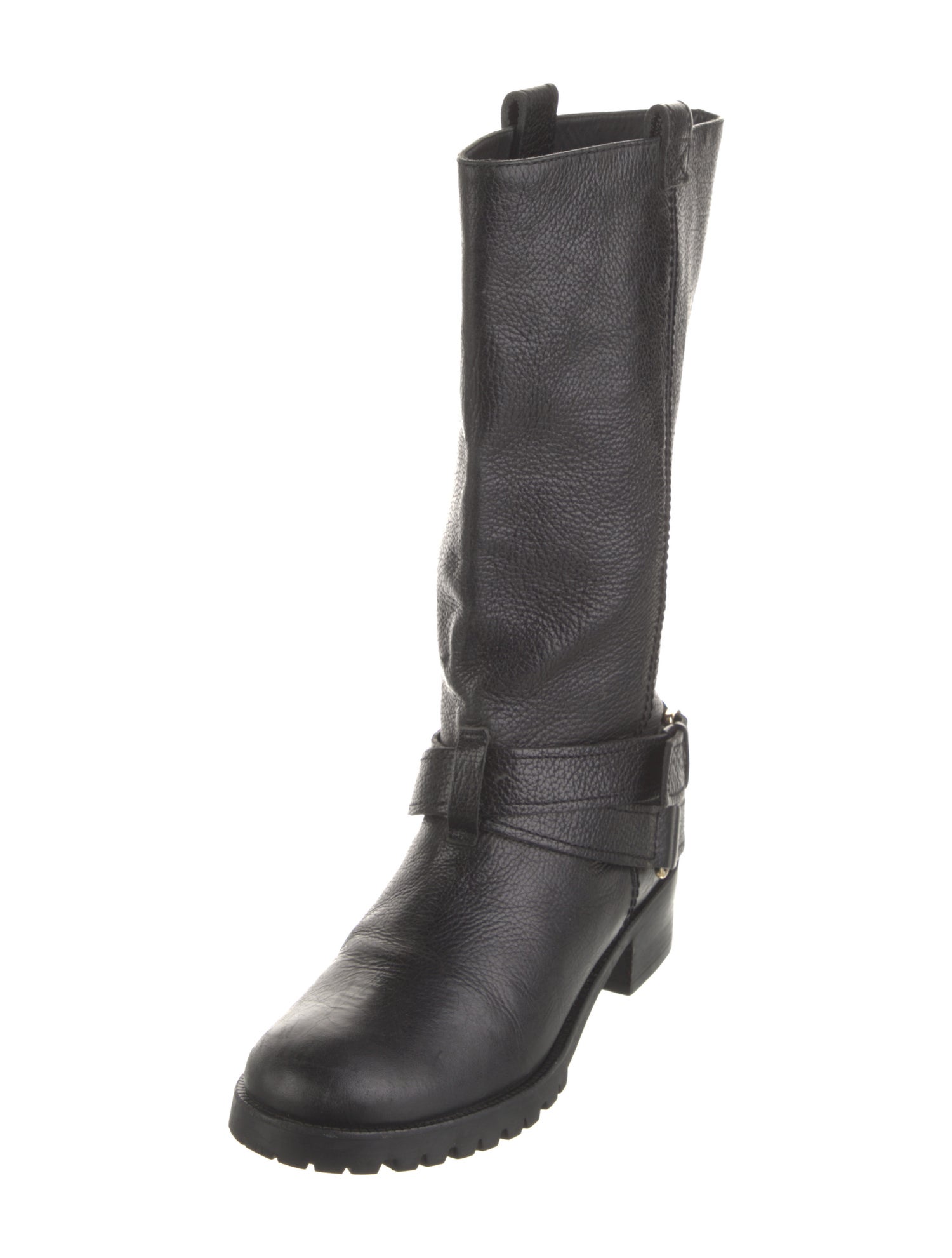 Diane von Furstenberg Leather Moto Boots