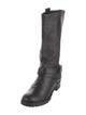 Diane von Furstenberg Leather Moto Boots