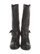 Diane von Furstenberg Leather Moto Boots