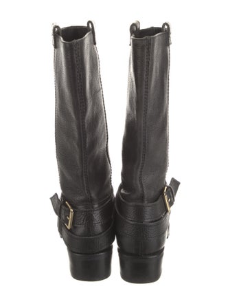 Diane von Furstenberg Leather Moto Boots