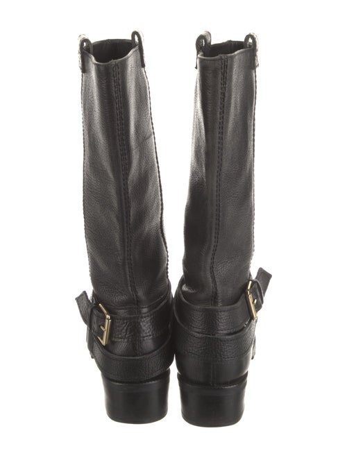 Diane von Furstenberg Leather Moto Boots