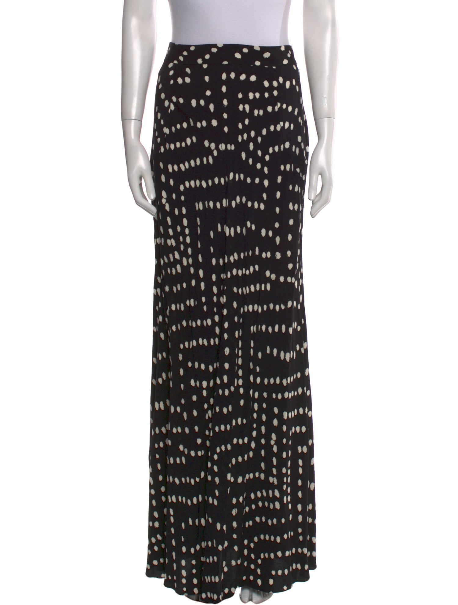 Diane von Furstenberg Polka Dot Print Long Skirt