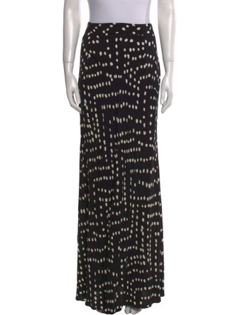 Diane von Furstenberg Polka Dot Print Long Skirt