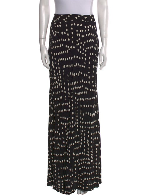Diane von Furstenberg Polka Dot Print Long Skirt