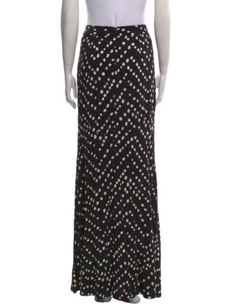 Diane von Furstenberg Polka Dot Print Long Skirt