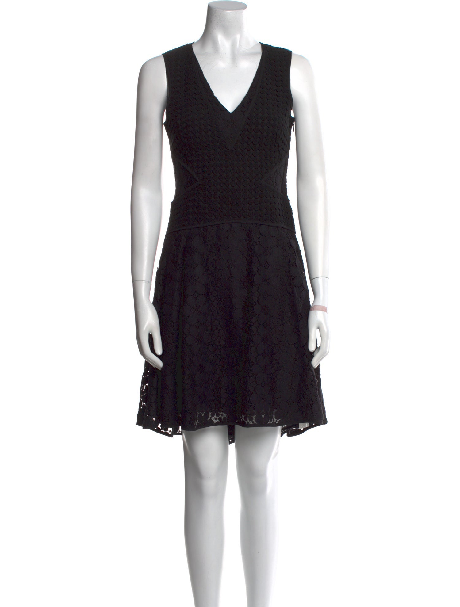 Diane von Furstenberg Lace Pattern Mini Dress