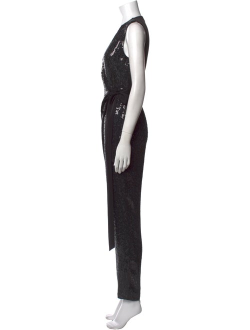 Diane von Furstenberg Silk V-Neck Jumpsuit
