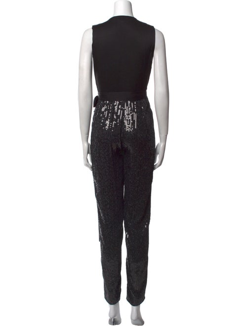 Diane von Furstenberg Silk V-Neck Jumpsuit