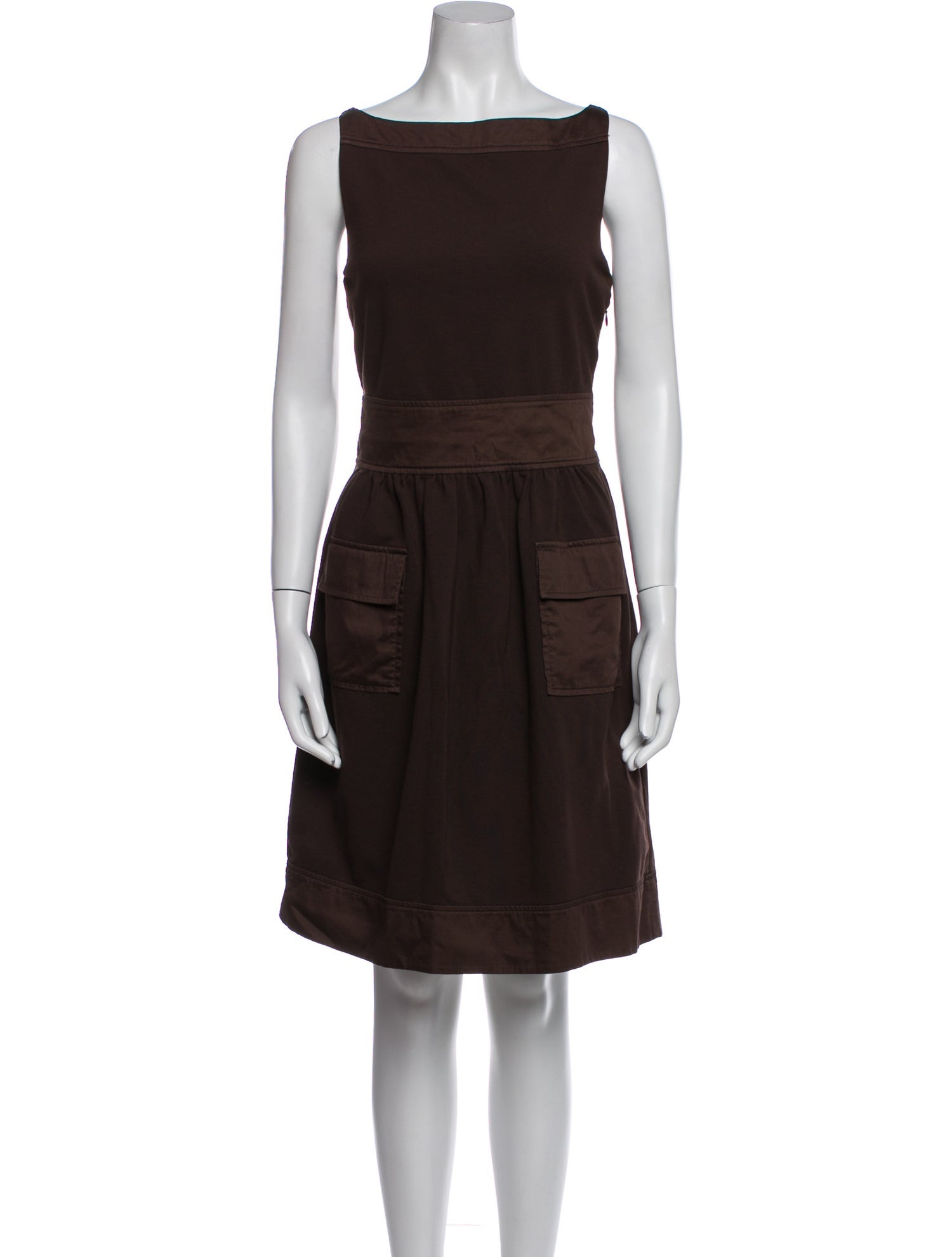 Diane von Furstenberg Bateau Neckline Mini Dress