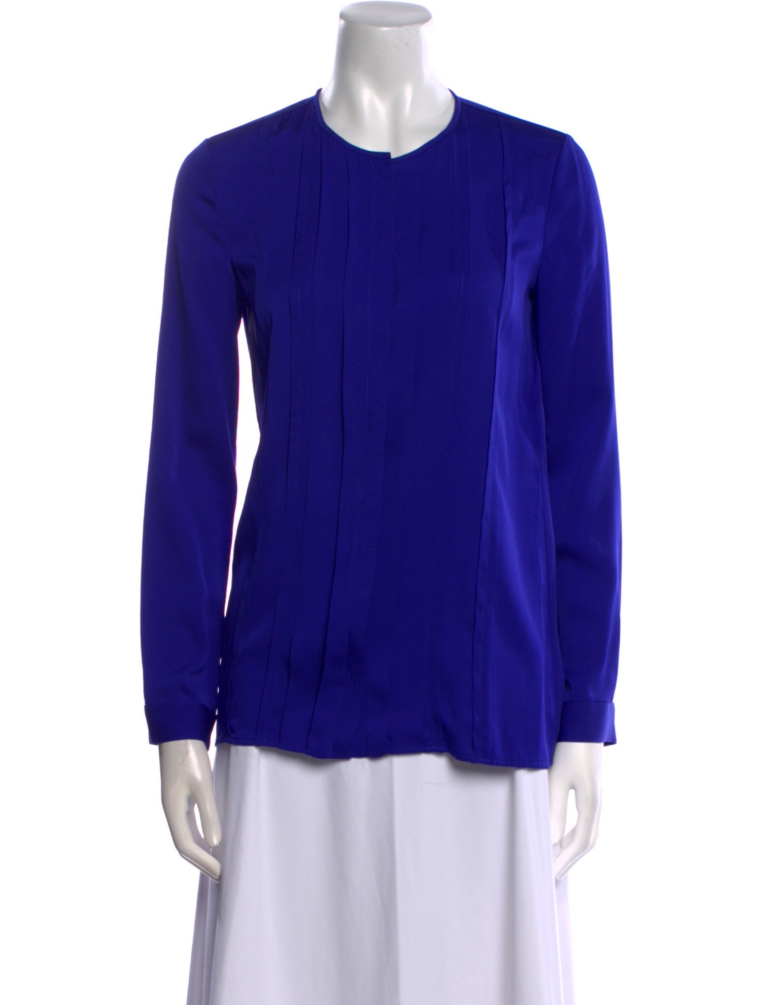 Diane von Furstenberg Silk Crew Neck Blouse