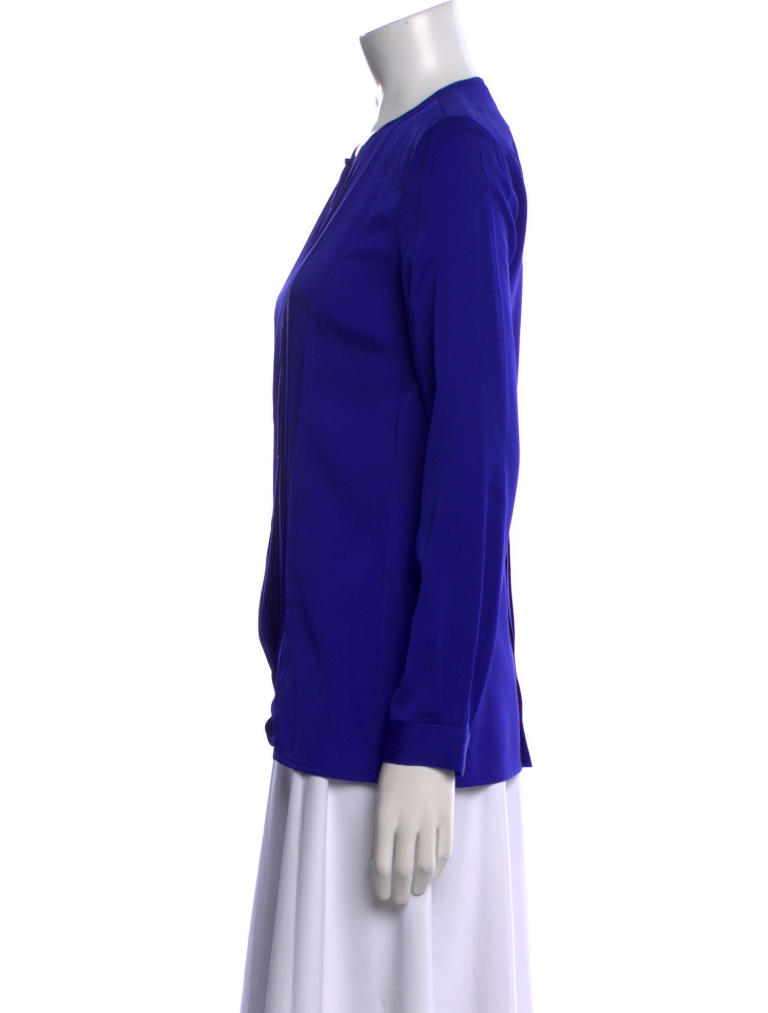 Diane von Furstenberg Silk Crew Neck Blouse