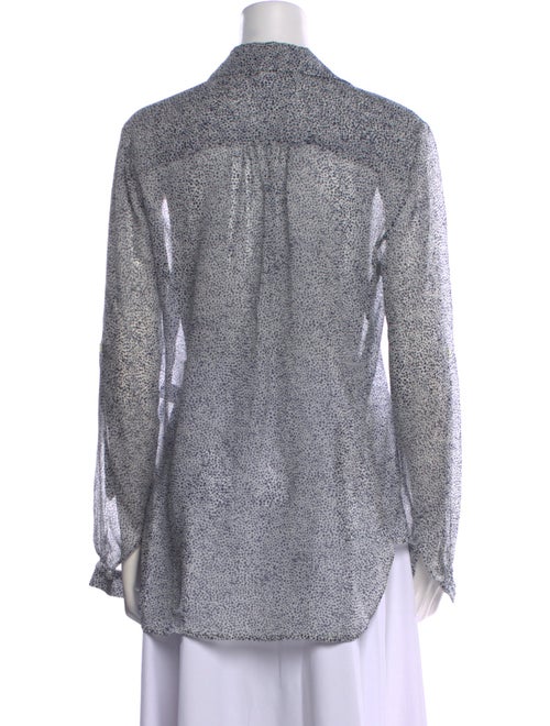 Diane von Furstenberg Silk Printed Button-Up Top