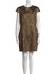 Diane von Furstenberg Crew Neck Mini Dress