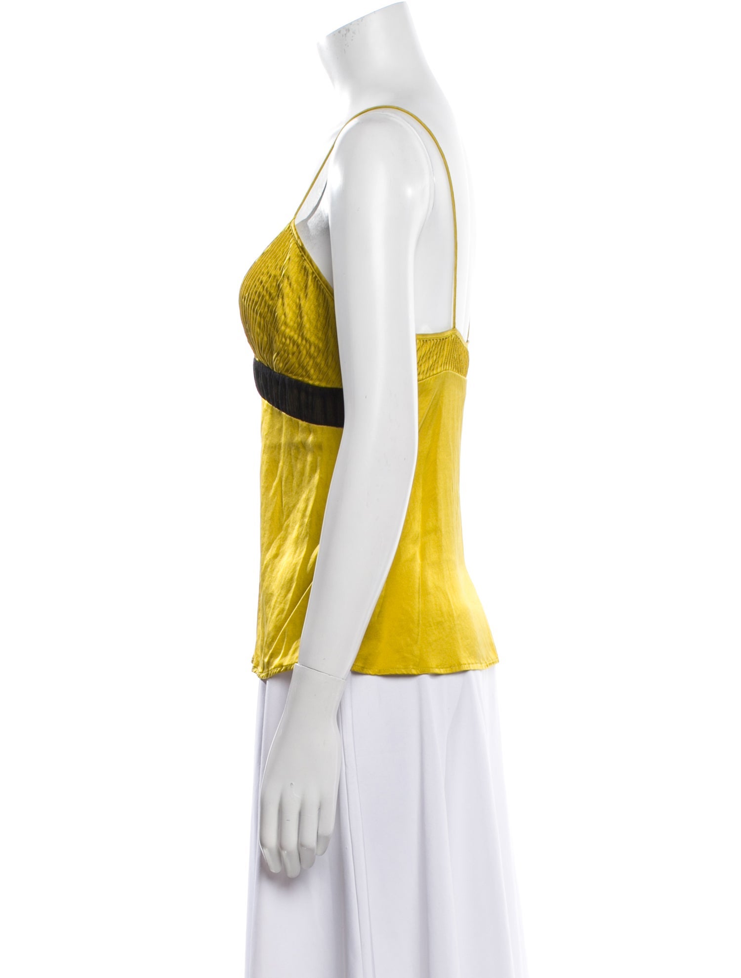 Diane von Furstenberg Silk Colorblock Pattern Top