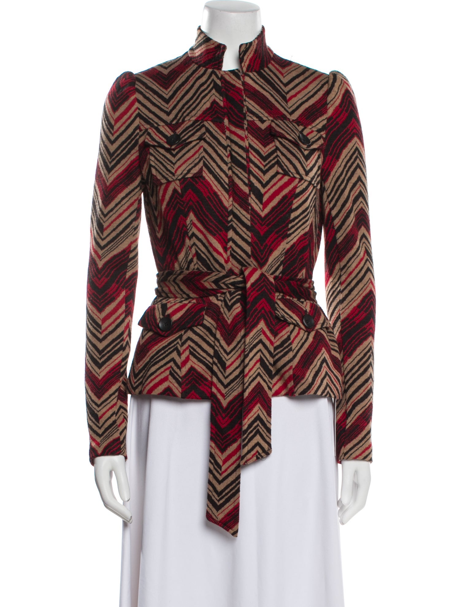 Diane von Furstenberg Wool Plaid Print Jacket w/ Tags