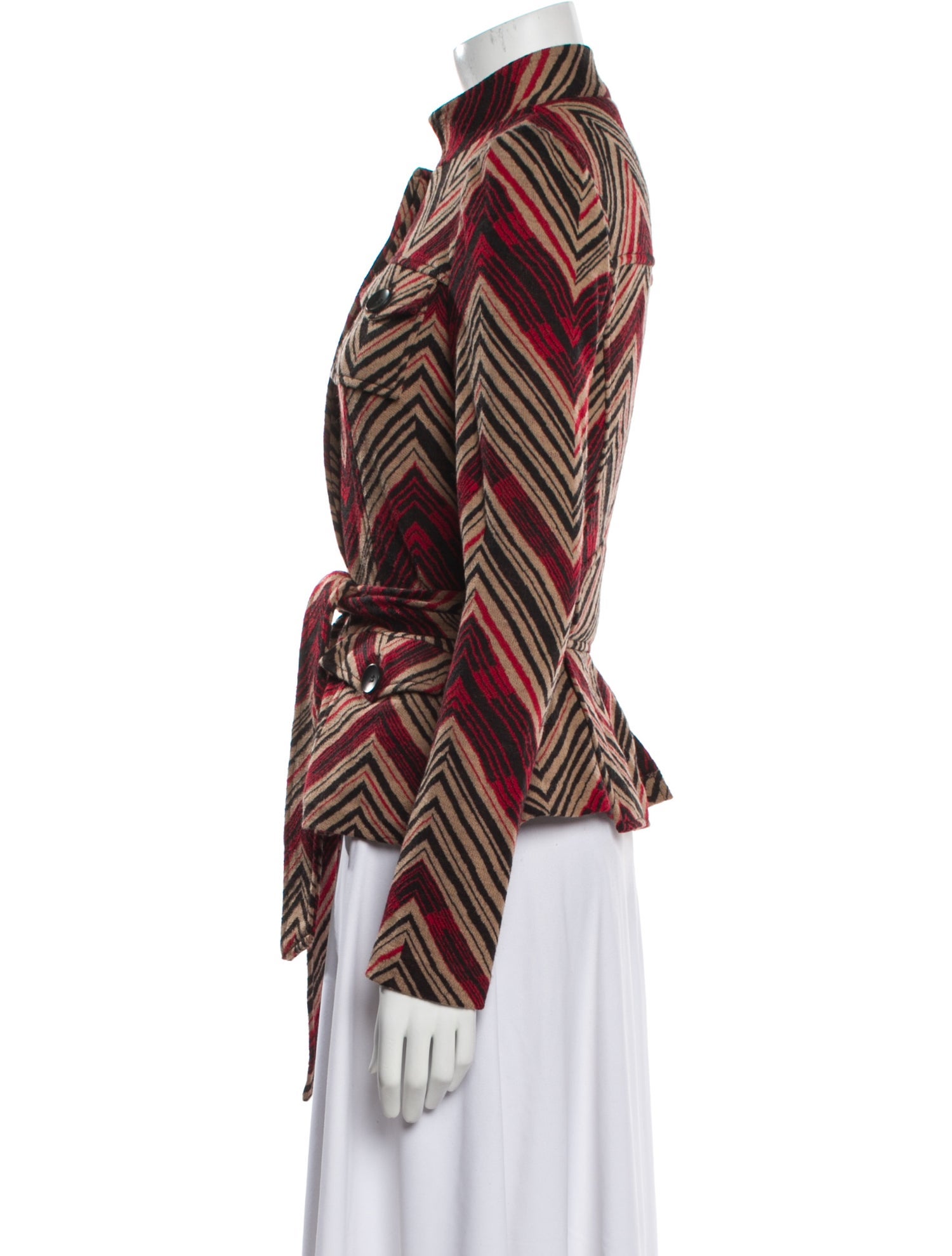 Diane von Furstenberg Wool Plaid Print Jacket w/ Tags