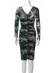 Diane von Furstenberg Printed Midi Length Dress