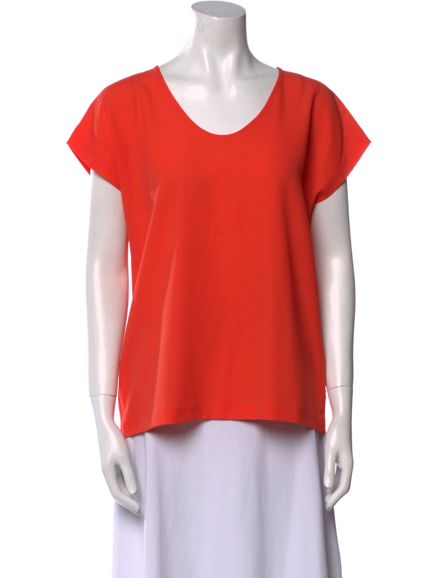 Diane von Furstenberg Scoop Neck Short Sleeve T-Shirt