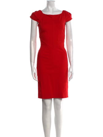 Diane von Furstenberg Bateau Neckline Knee-Length Dress