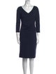 Diane von Furstenberg V-Neck Knee-Length Dress