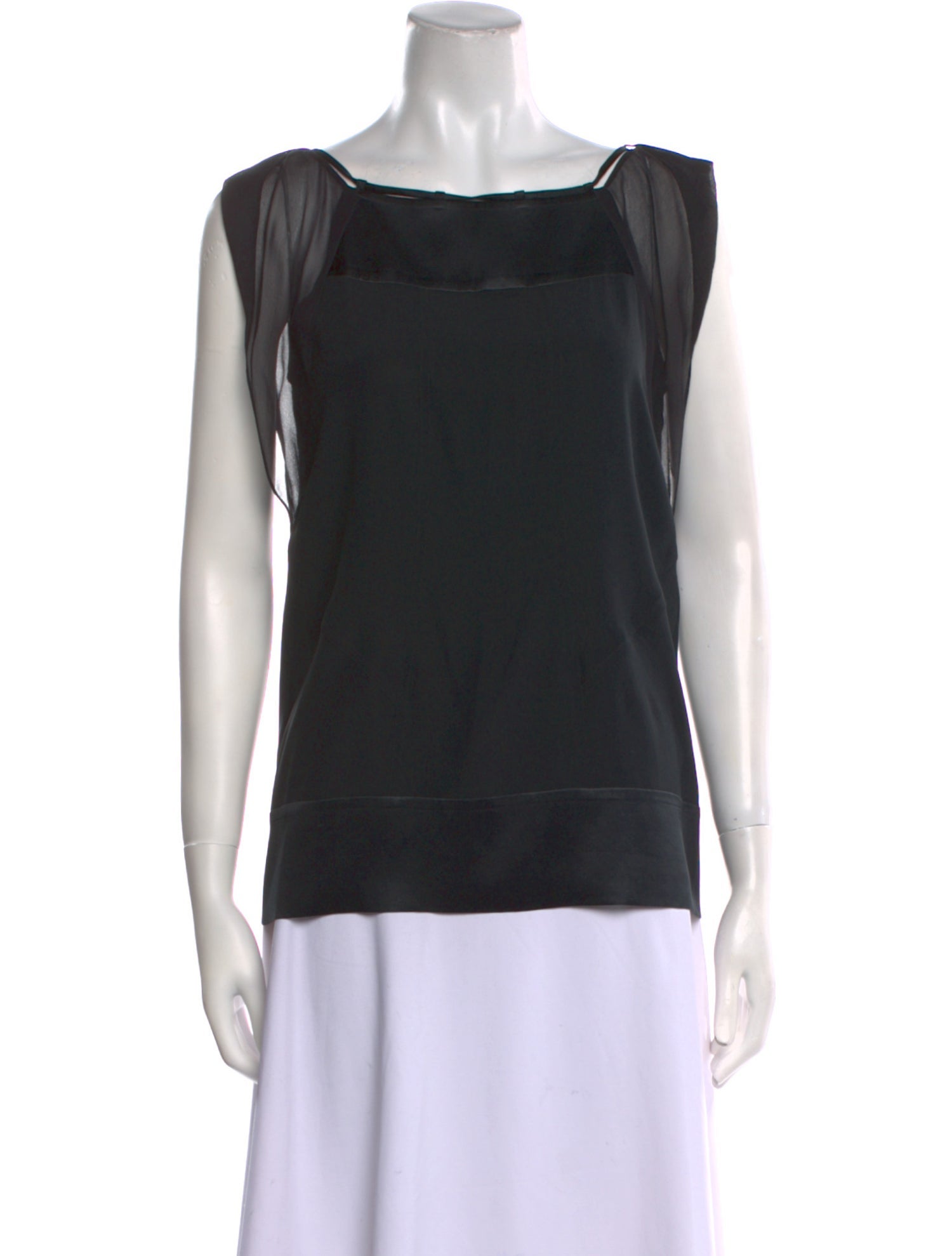 Diane von Furstenberg Silk Square Neckline Top