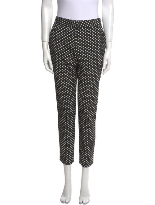 Diane von Furstenberg Polka Dot Print Straight Leg Pants