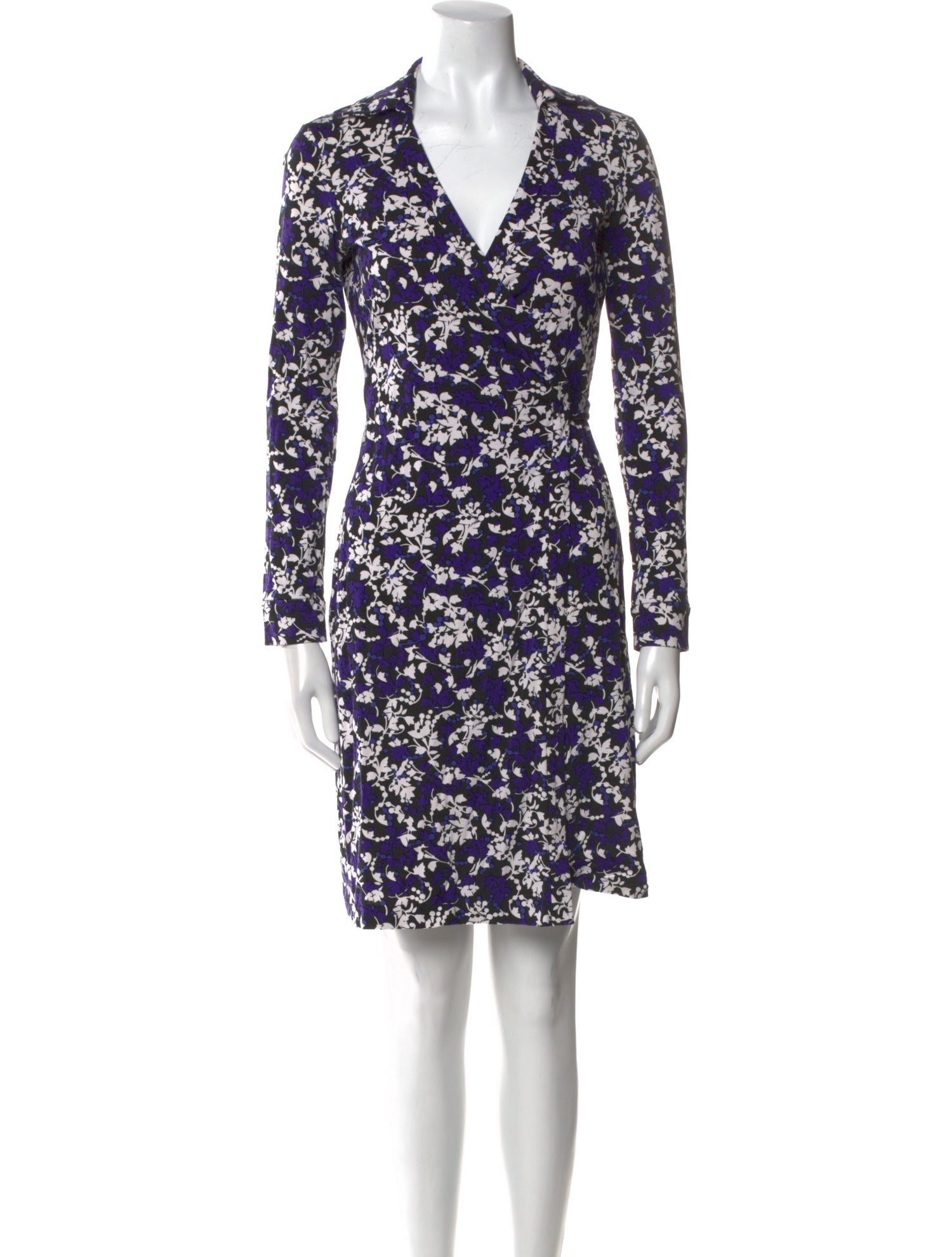 Diane von Furstenberg Floral Print Mini Dress