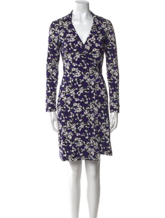 Diane von Furstenberg Floral Print Mini Dress
