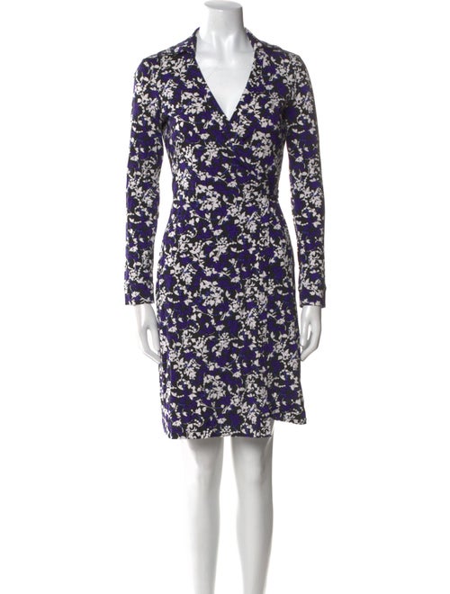 Diane von Furstenberg Floral Print Mini Dress
