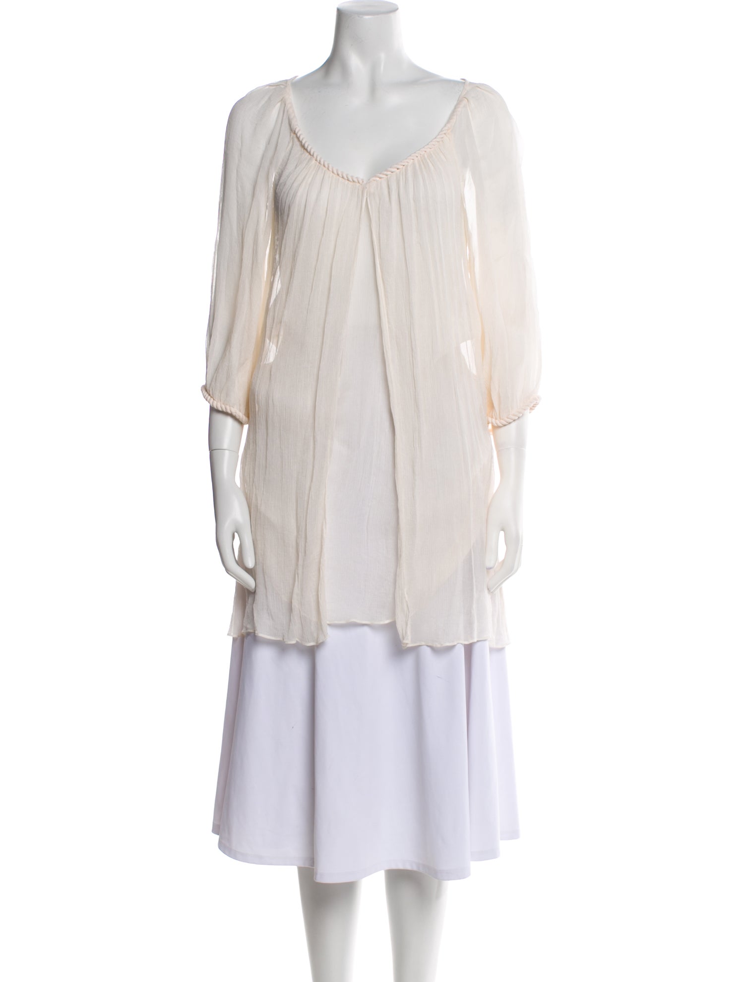 Diane von Furstenberg Mesh Accents Cover-Up